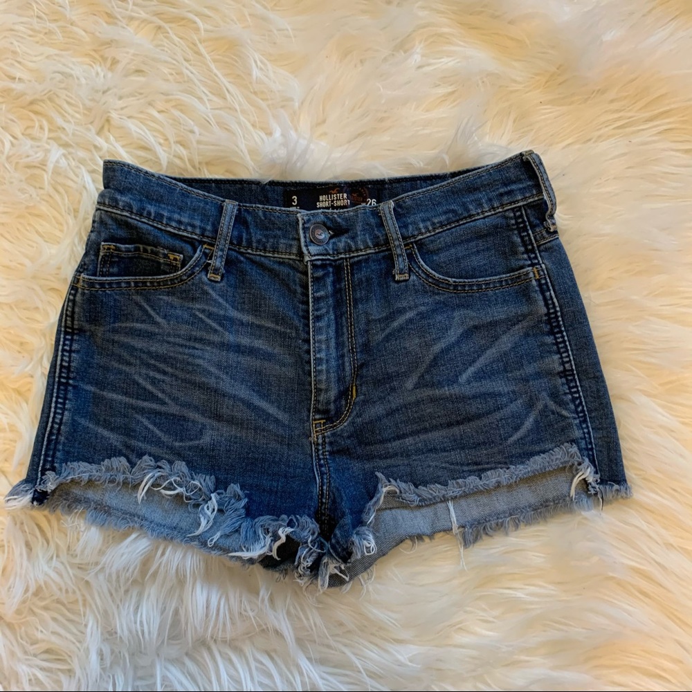 Hollister High Rise Shorts Shorts Medium Wash